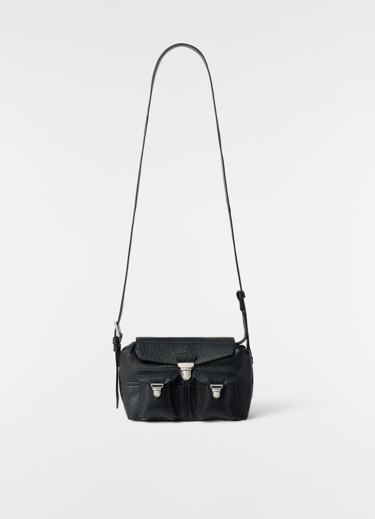 MINI SOFT GEAR BAG IN BUBBLE LAMBSKIN LEATHER