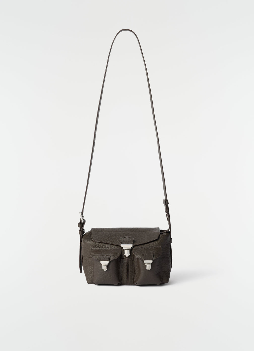 MINI SOFT GEAR BAG IN BUBBLE LAMBSKIN LEATHER