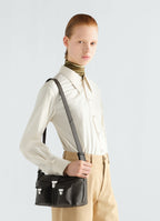 MINI SOFT GEAR BAG IN BUBBLE LAMBSKIN LEATHER