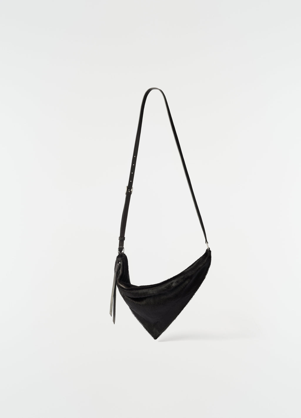 POCKET SCARF BAG IN HAIRY CALFSKIN LEATHER