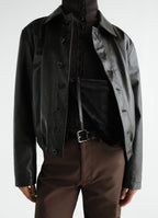 POCKET SCARF BAG IN HAIRY CALFSKIN LEATHER