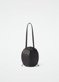 SMALL HELMET HOBO BAG IN GRAINED PAPER LUX LEATHER