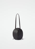 SMALL HELMET HOBO BAG IN GRAINED PAPER LUX LEATHER