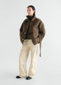 SHORT DUFFLE COAT IN DOUBLE WOOL