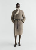 SHEARLING COAT IN NATURAL LAMB SHEARLING