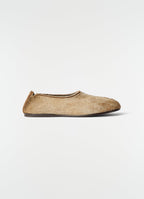 SOCK SLIP ON IN HAIRY LAMB LEATHER