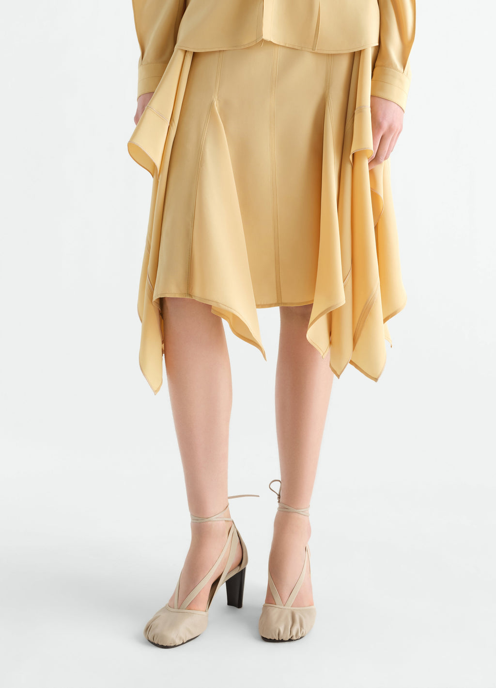 PEDILLE BALLERINA 80MM HEEL IN GOATSKIN LEATHER