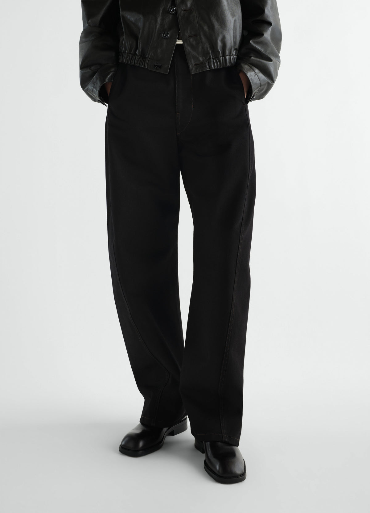 FORMAL SLIP ON IN SHINY VEGETABLE LEATHER