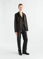 WORKWEAR TAILORED JACKET IN COATED BROKEN TWILL