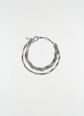 TWISTED CHAIN BRACELET IN RHODIUM SILVER