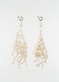 PEARL TASSEL EARRINGS IN GLASS BEADS