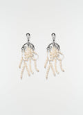 TASSEL SHORT EARRINGS IN GLASS BEADS