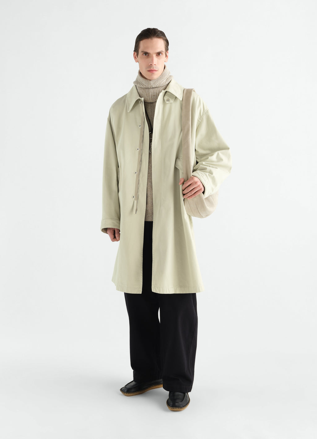 MILITARY PARKA IN HEAVY COTTON SATIN