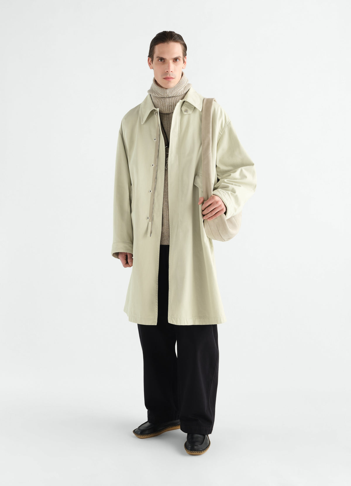 MILITARY PARKA IN HEAVY COTTON SATIN