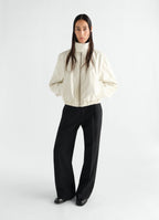 ZIPPED BLOUSON IN WATERPROOF COTTON