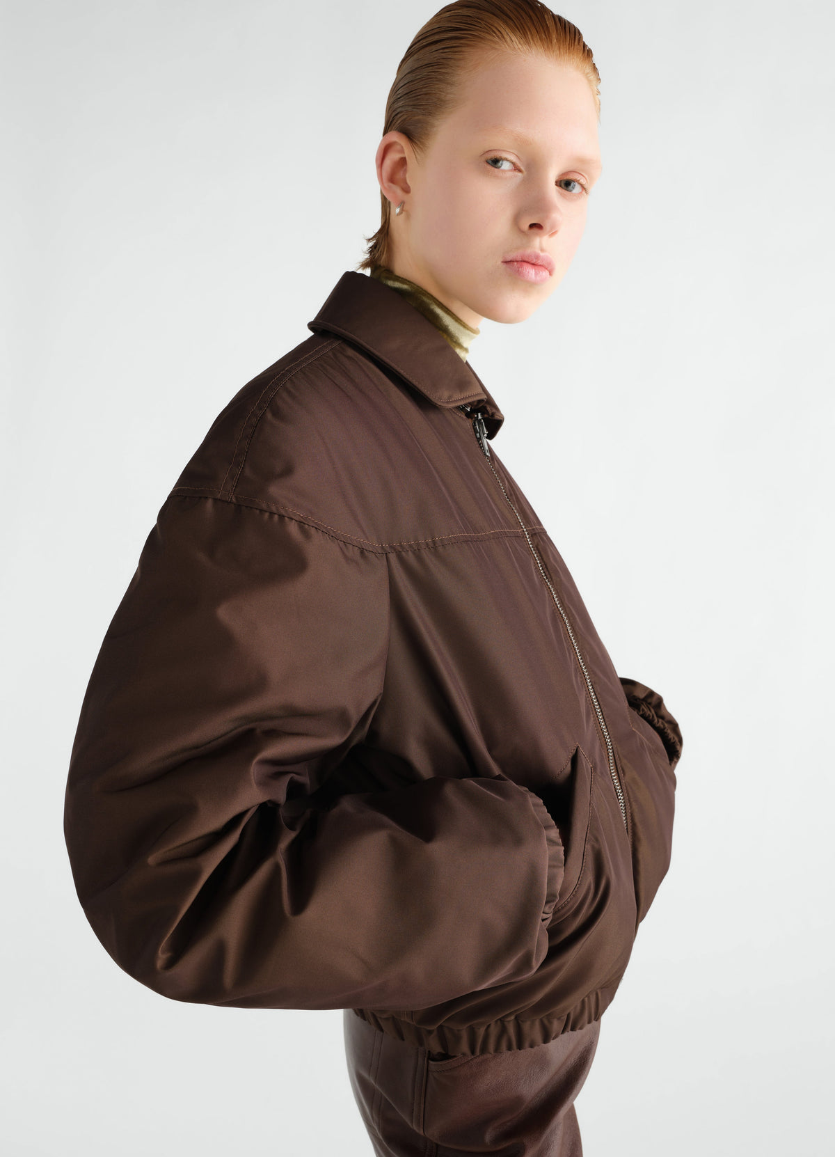 PUFFER BLOUSON IN POLYESTER CANVAS
