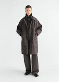 PRINTED MILITARY PARKA IN STORM PRINTED COTTON