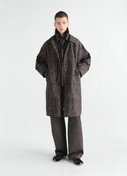 PRINTED MILITARY PARKA IN STORM PRINTED COTTON