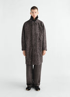 PRINTED MILITARY PARKA IN STORM PRINTED COTTON