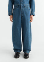 MAXI WORKWEAR PANTS IN INDIGO SELVEDGE DENIM