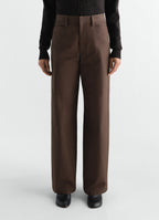 STRAIGHT PANTS IN HEAVY COTTON TWILL