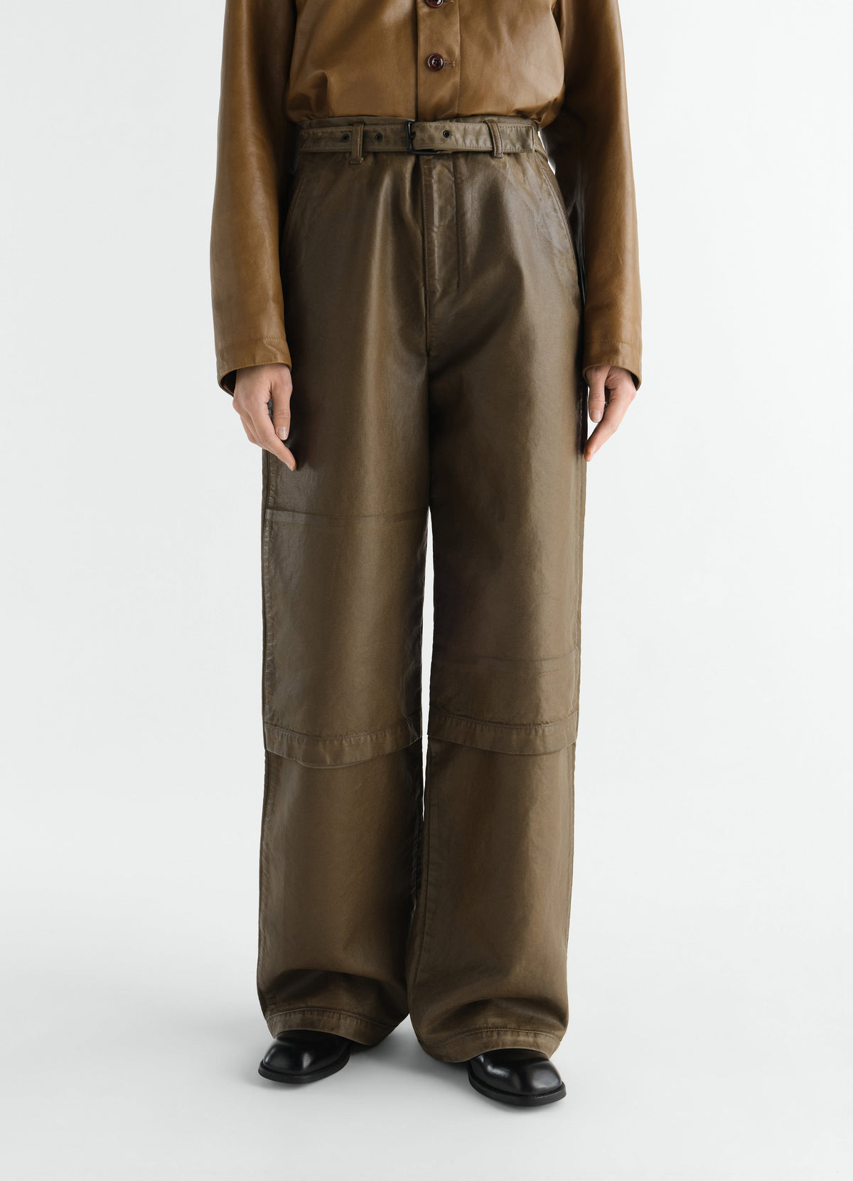 WORK PANTS IN COATED BROKEN TWILL