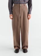 BARREL PANTS IN COTTON TWILL BLEND