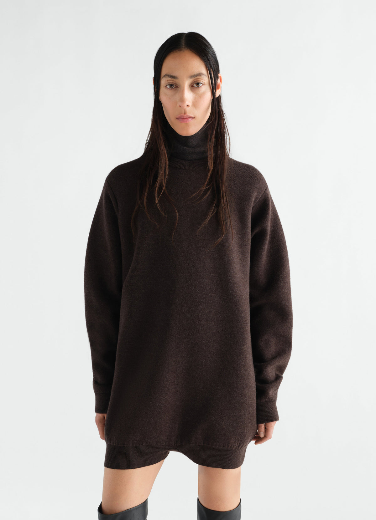 RELAXED OVERALL IN FELTED MERINO WOOL