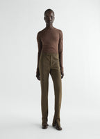 TAILORED GAITER PANTS IN WOOL MOHAIR TOILE