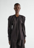 TWO LAYERS BLOUSE IN SILK VISCOSE TOILE