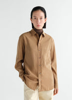 REGULAR SHIRT IN DRY SILK