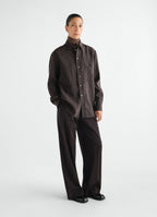 REGULAR SHIRT IN DRY SILK
