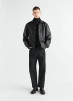 WORKWEAR OVERSHIRT IN COATED DENIM