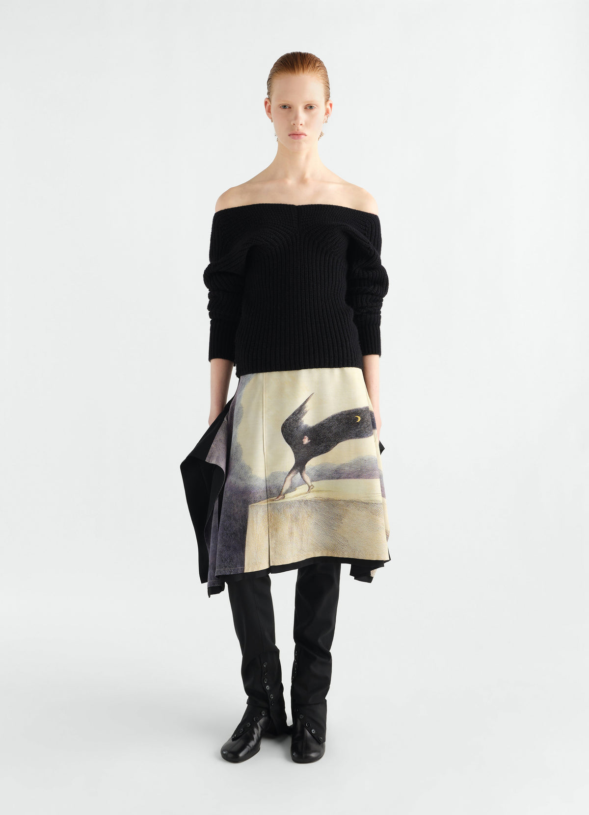 LA NUIT QUI MARCHE SKIRT IN LA NUIT QUI MARCHE WOOL