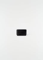 MOLDED CARD HOLDER IN PATINA COWSKIN LEATHER