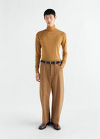 TURTLENECK TOP IN WOOL SILK JERSEY